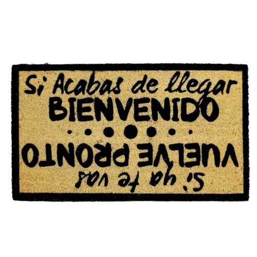 Felpudo de coco antideslizante 40x70 - Bienvenido vuelve pronto