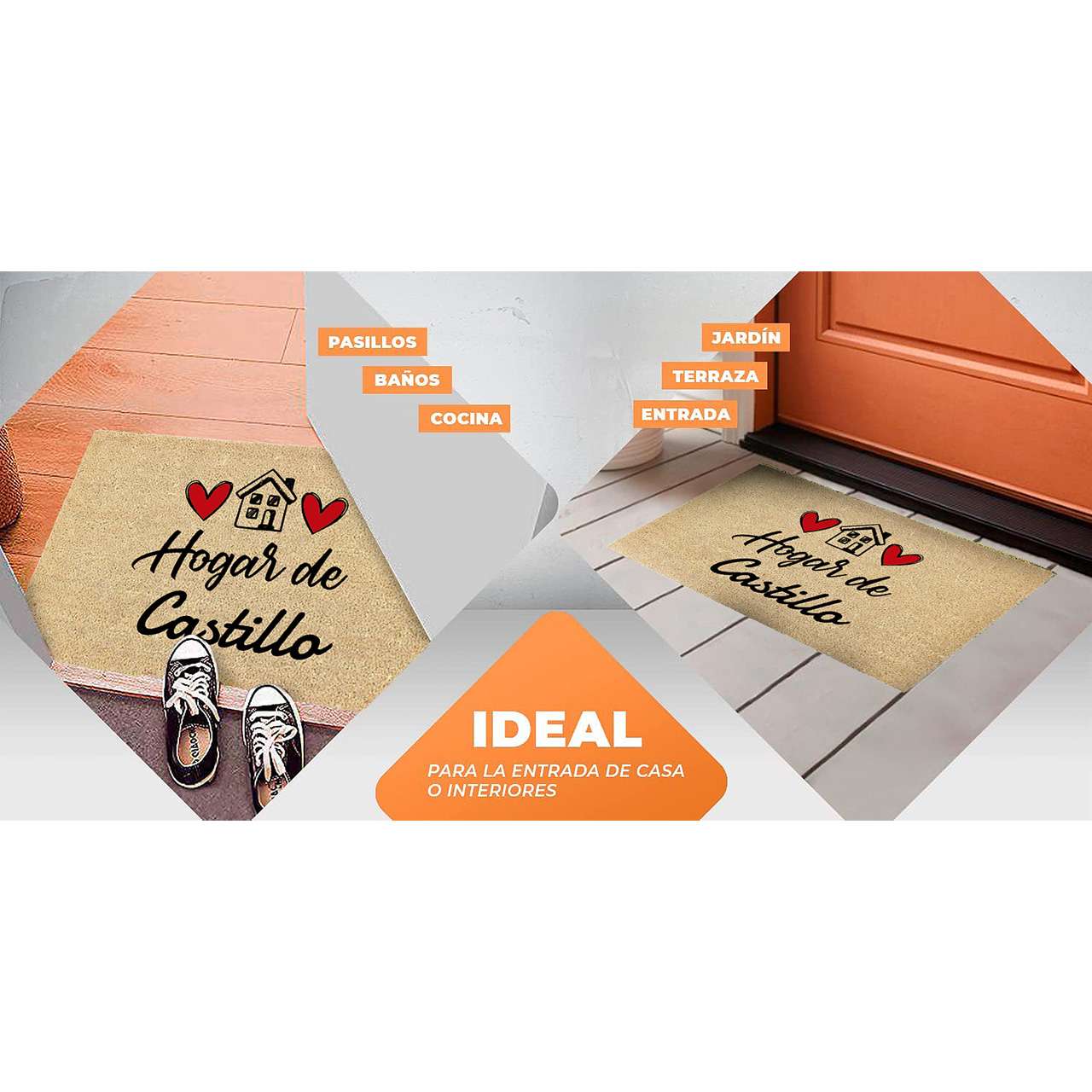 Felpudo de coco personalizado 40x70 - Casa Hogar 2 - Imagen 5