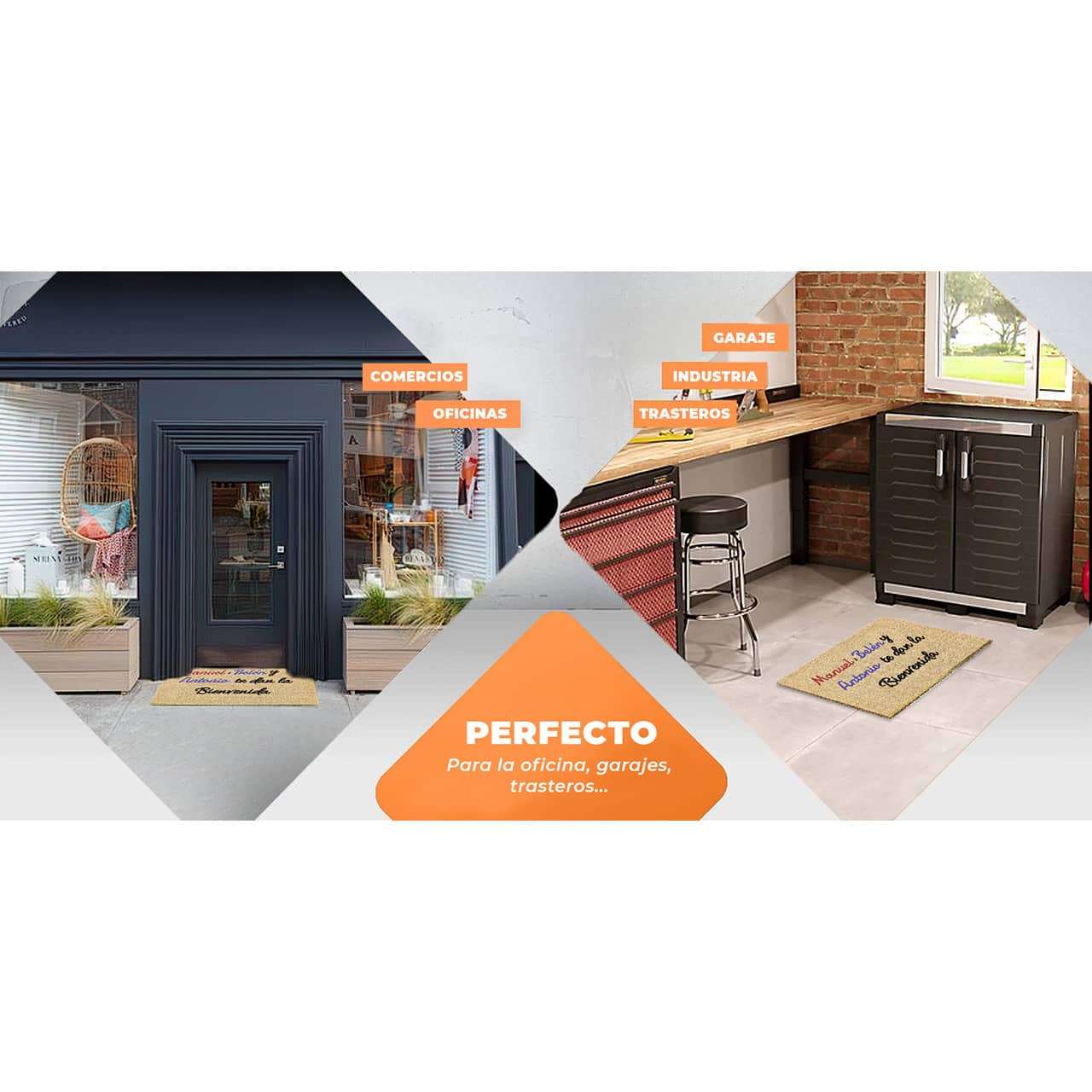 Felpudo de coco personalizado 40x70 - Bienvenida 3 - Imagen 6