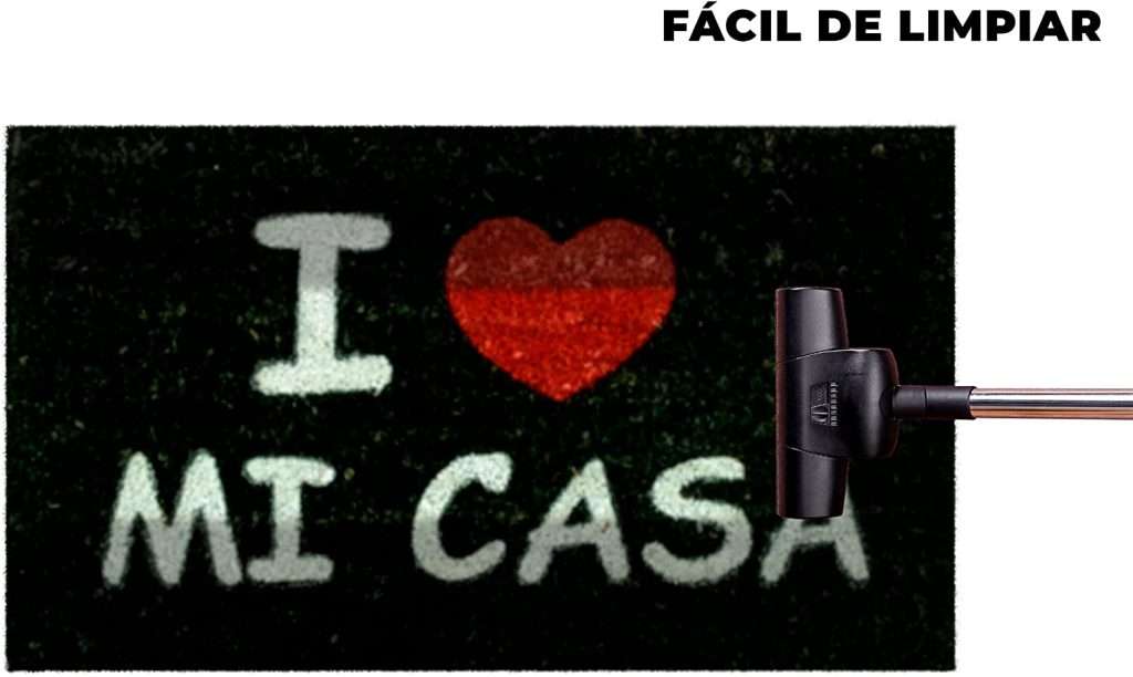 Felpudo de coco antideslizante 40x70 - I love mi casa - Imagen 6