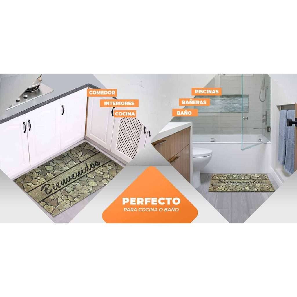 Felpudo goma flocada 45x75 antideslizante Texas - Imagen 6