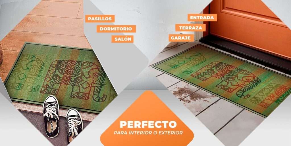 Felpudo goma flocada 40x70 antideslizante Arizona - Imagen 5