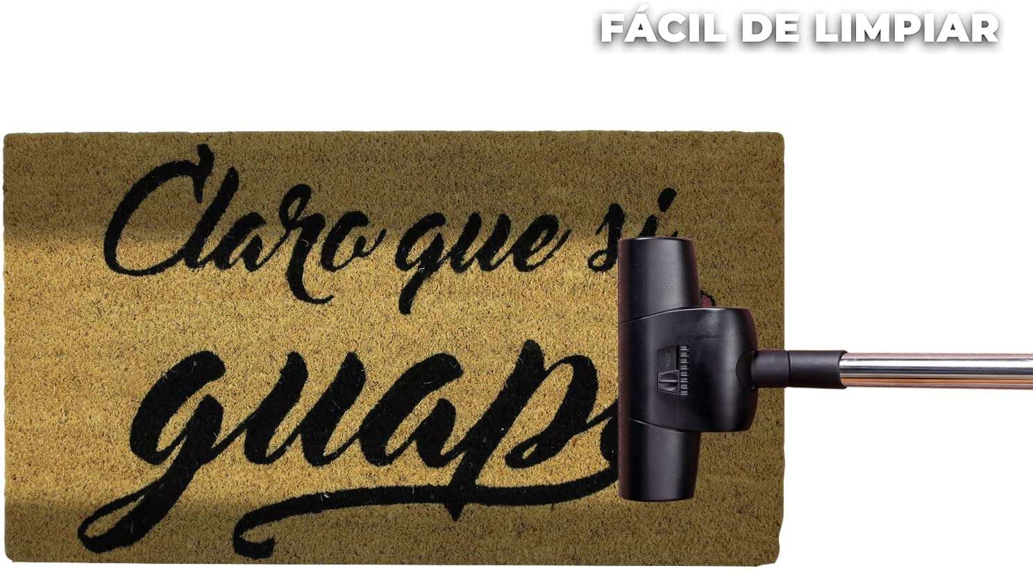 Felpudo de coco antideslizante 40x70 - Claro que si guapi - Imagen 6