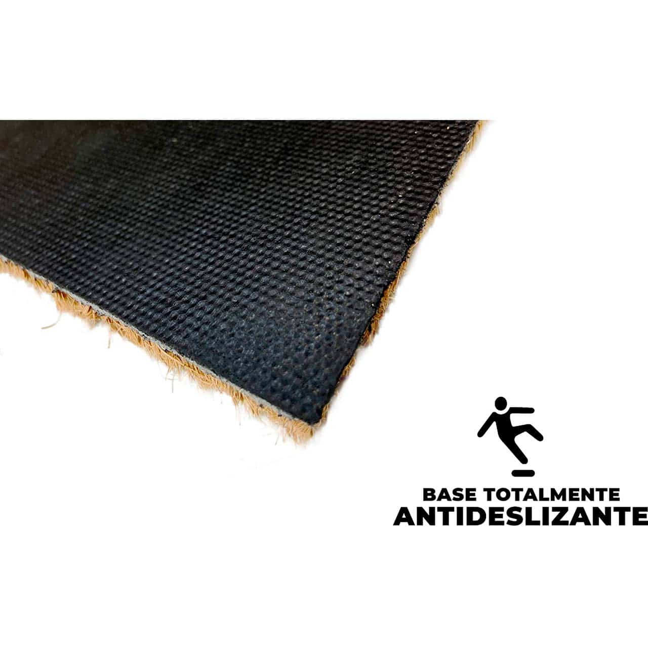 Felpudo de coco antideslizante 40x70 - Bienvenido en varios idiomas - Imagen 4