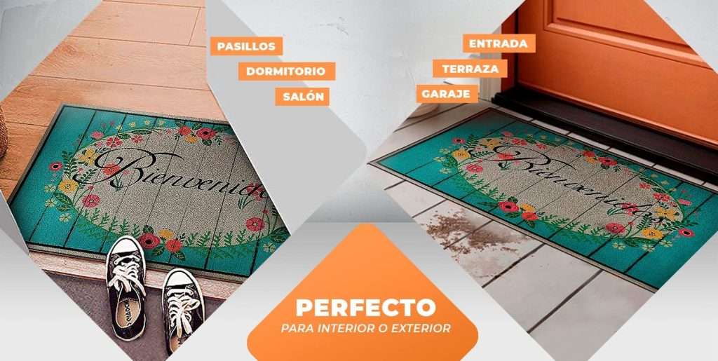 Felpudo goma flocada 40x70 antideslizante Arizona - Imagen 5