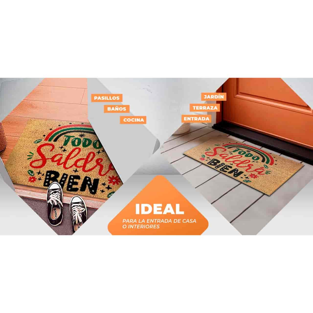 Felpudo de coco antideslizante 40x70 - Todo saldrá bien - Imagen 5