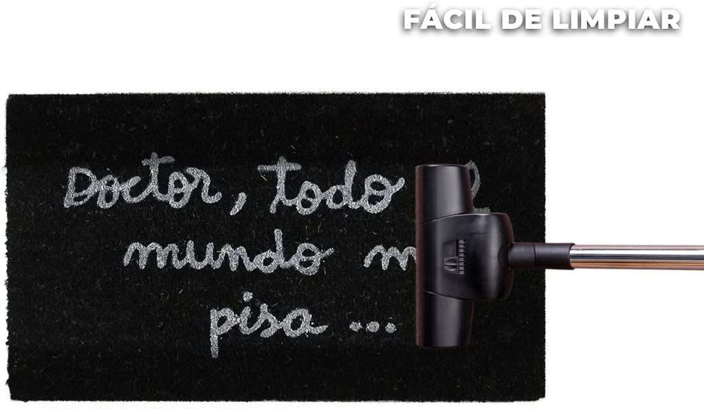 Felpudo de coco antideslizante 40x70 - Doctor todo el mundo me pisa - Imagen 6
