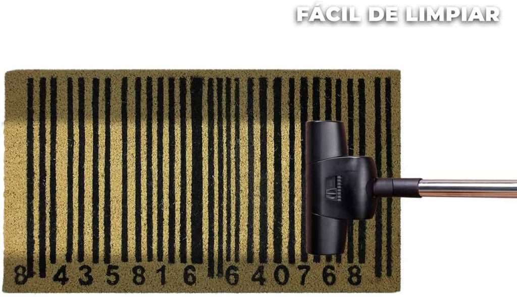 Felpudo de coco antideslizante 40x70 - Codigo Barras - Imagen 6