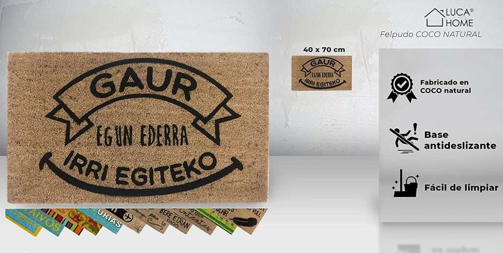 Felpudo de Coco Irri Egiteko 40x70 | Luca Home - Imagen 2