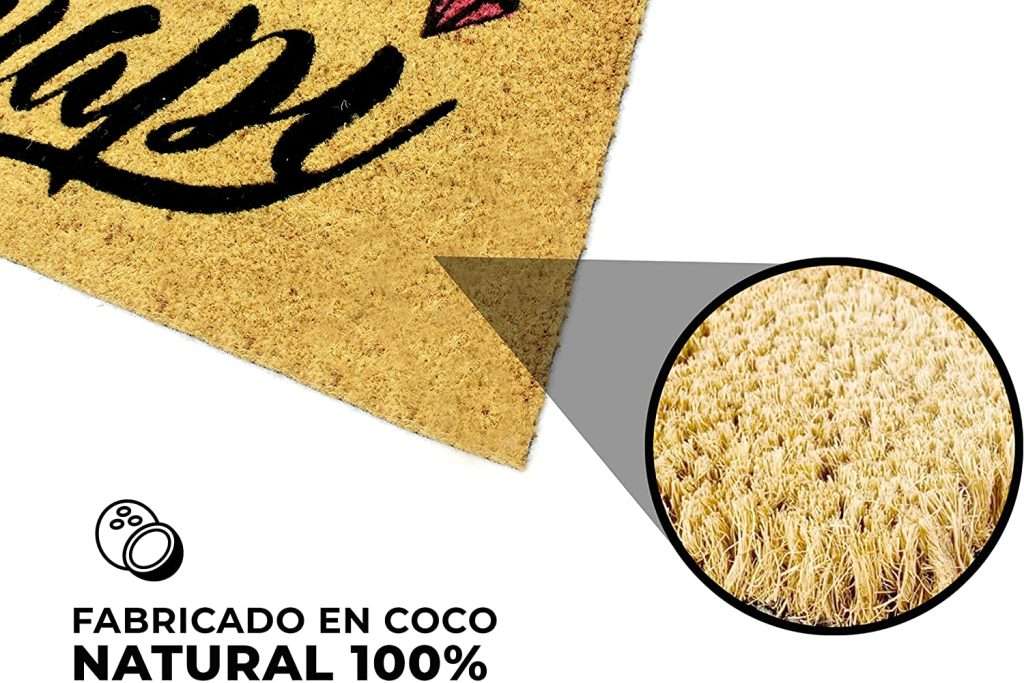 Felpudo de coco antideslizante 40x70 - Claro que si guapi - Imagen 3