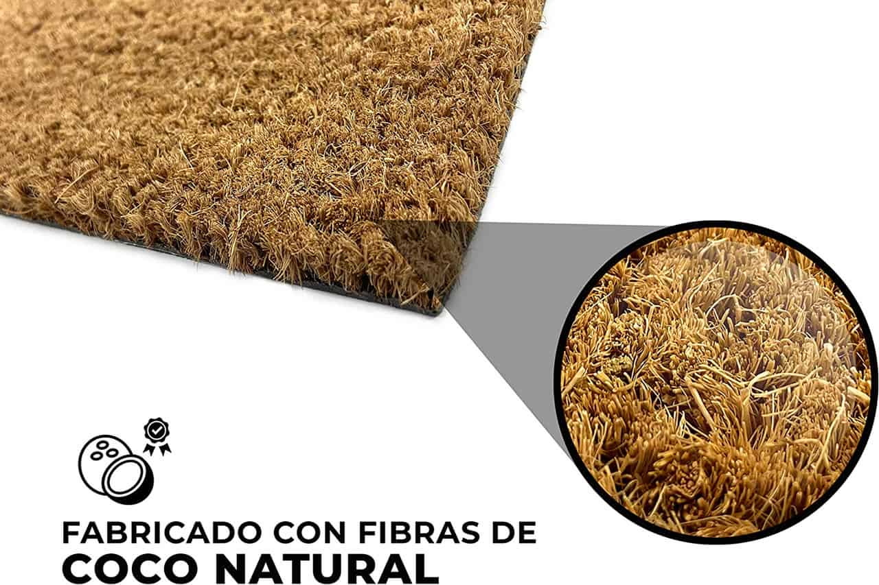 Felpudo de coco antideslizante 40x70 - Aguita por fin llegaste - Imagen 3