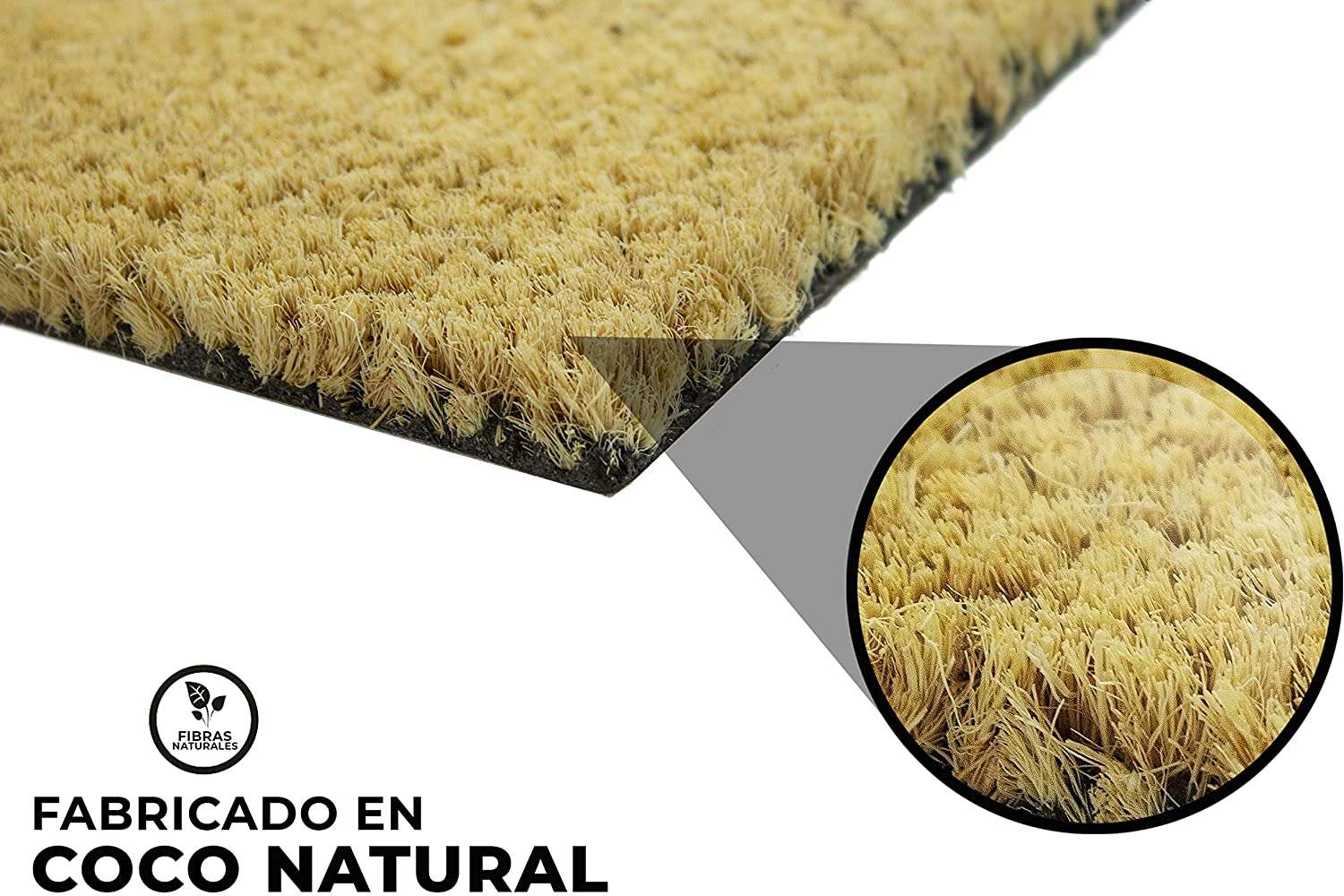 Felpudo de coco antideslizante 40x70 – mejor casa del mundo - Imagen 3