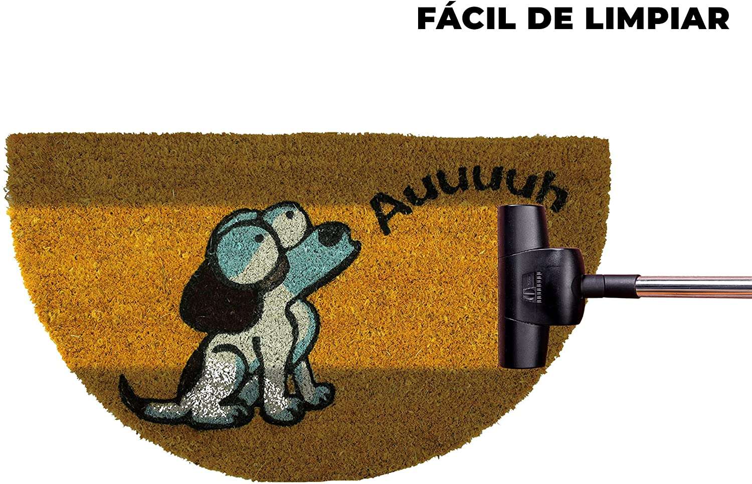 Felpudo de coco antideslizante 40x70 - Perro auuu - Imagen 6