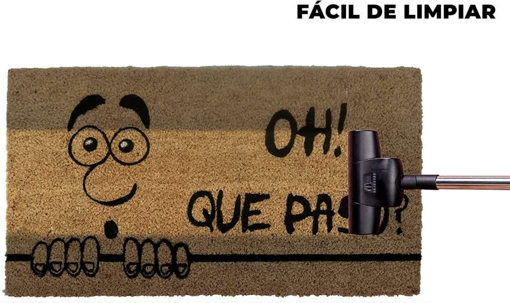 Felpudo de coco antideslizante 40x70 - Que paso - Imagen 6