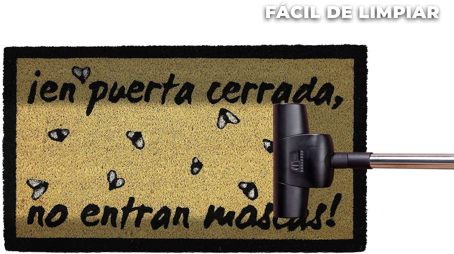 Felpudo de coco antideslizante 40x70 - En puerta cerrada no entran moscas - Imagen 6