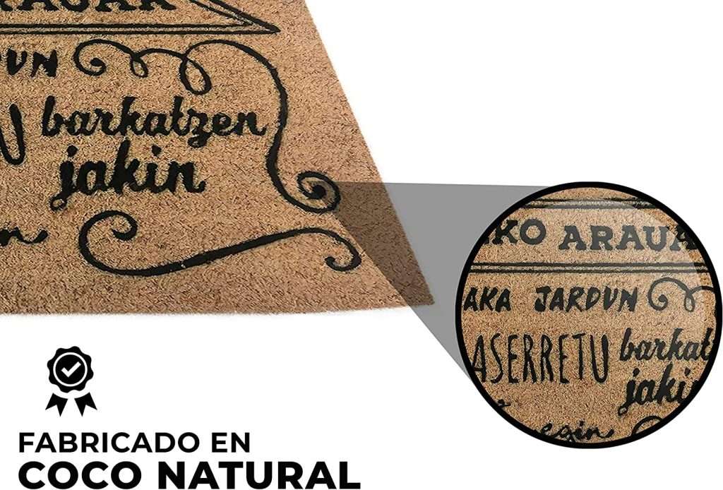Felpudo de Coco Etxeko Arauak 40x70 | Luca Home - Imagen 3