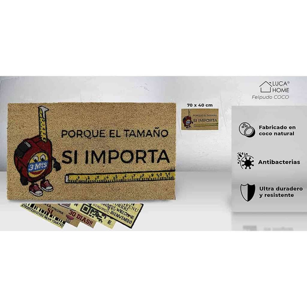 Felpudo de coco antideslizante 40x70 - Porque el tamaño si importa - Imagen 2