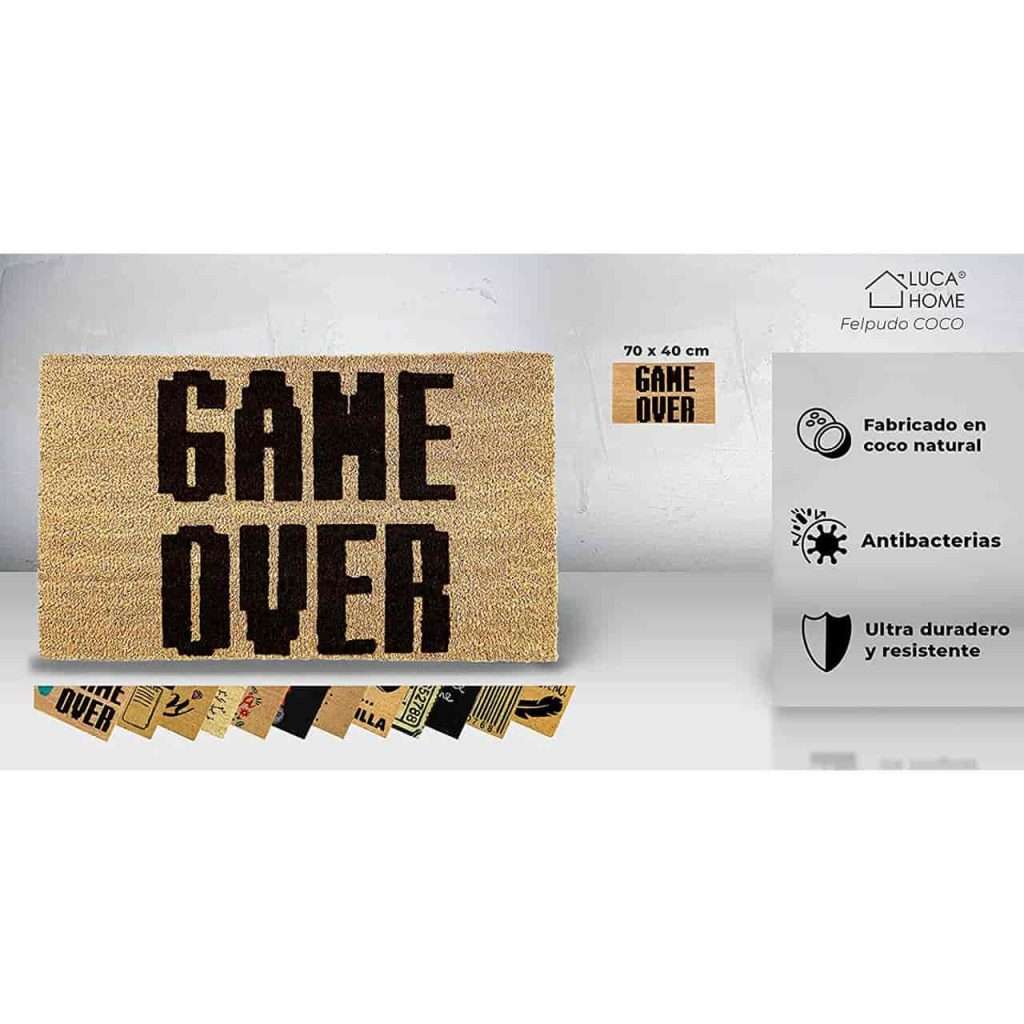 Felpudo de coco antideslizante 40x70 - Game Over - Imagen 2