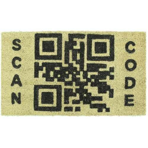 Felpudo de coco antideslizante 40x70 - Código QR