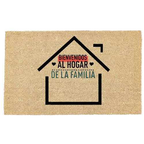 Felpudo de coco personalizado 40x70 - Familia