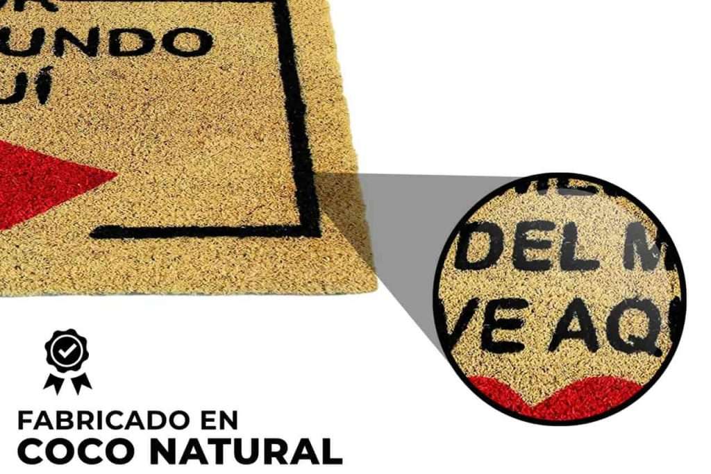 Felpudo de coco antideslizante 40x70 - Feliz día Mamá - Imagen 3
