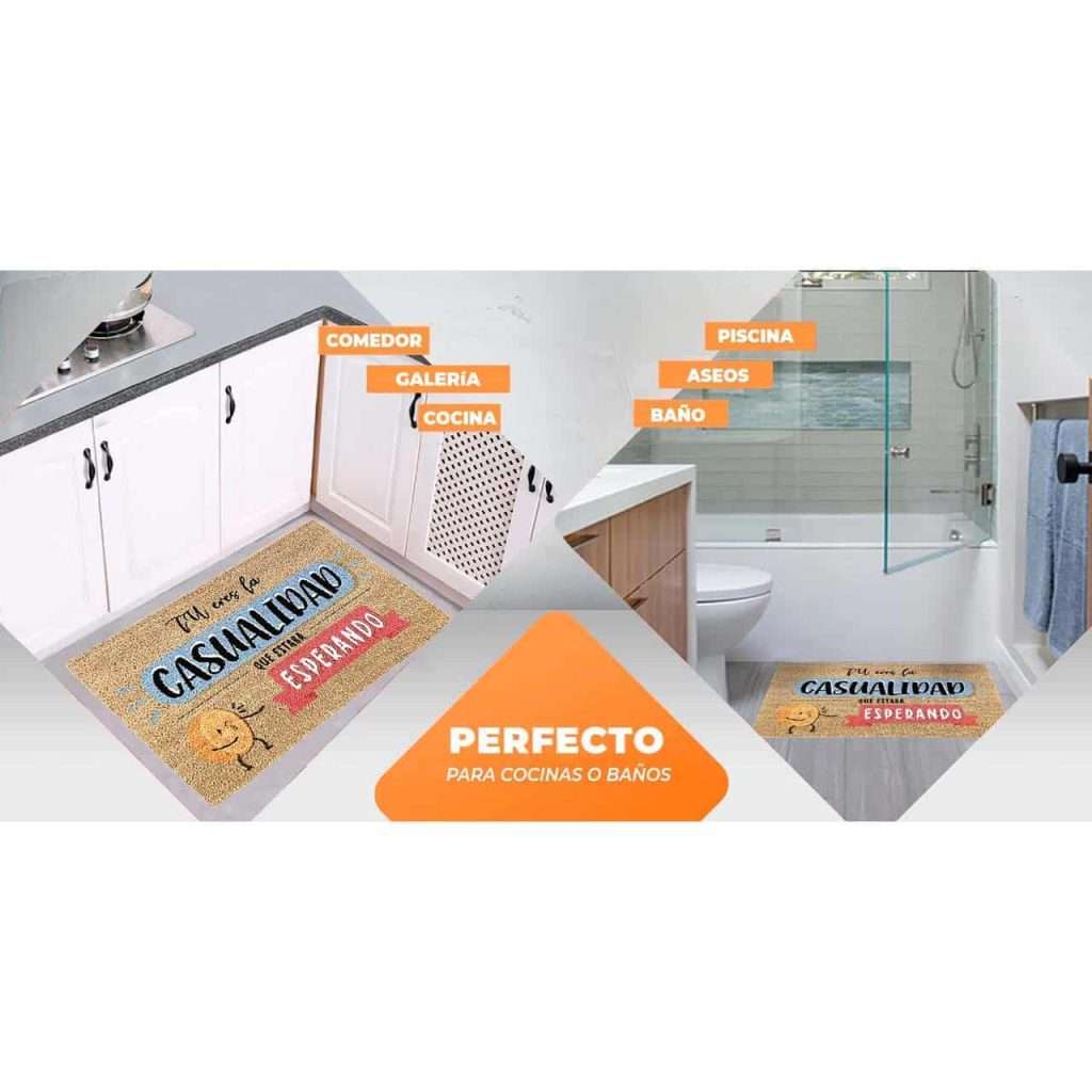Felpudo de coco antideslizante 40x60 – Casualidad - Imagen 6