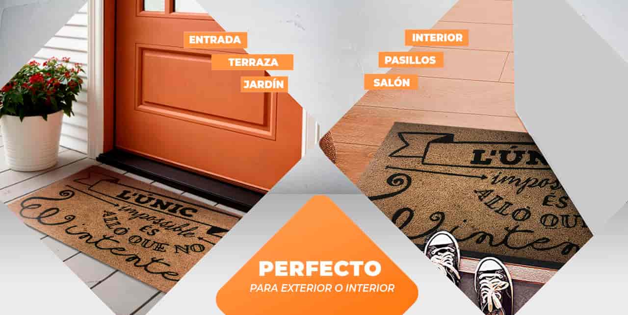 Felpudo de coco antideslizante 40x70 - L'unic impossible.. - Imagen 4