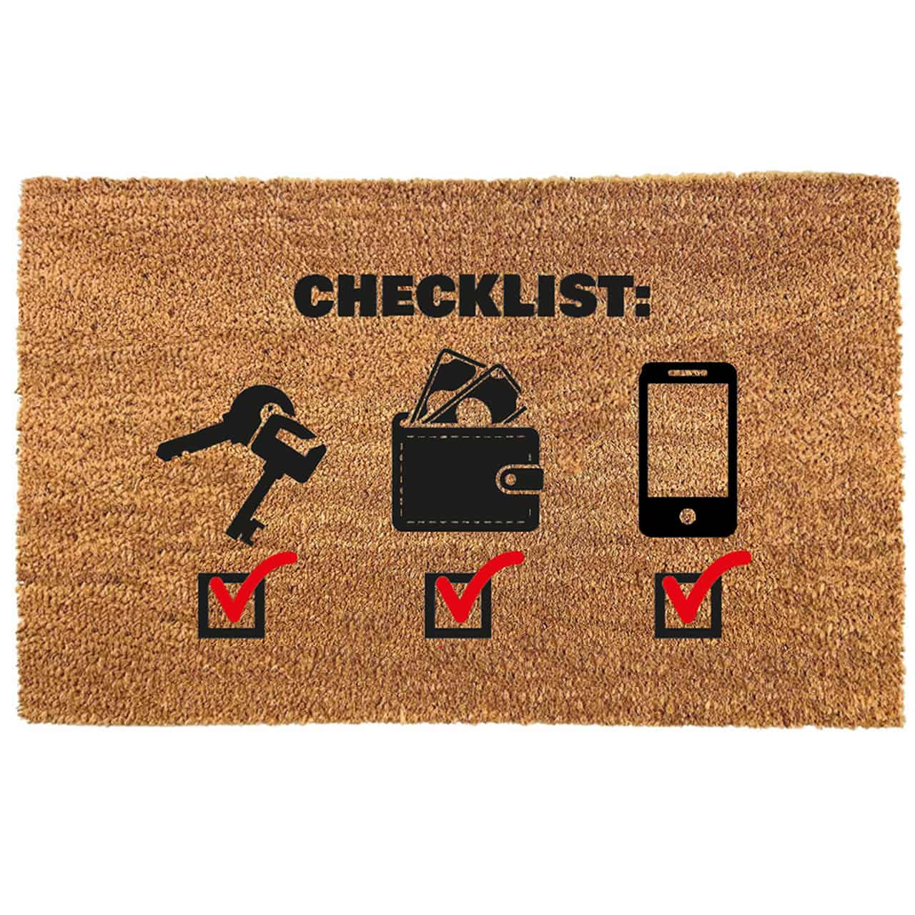 Felpudo de coco antideslizante 40x70 – Checklist