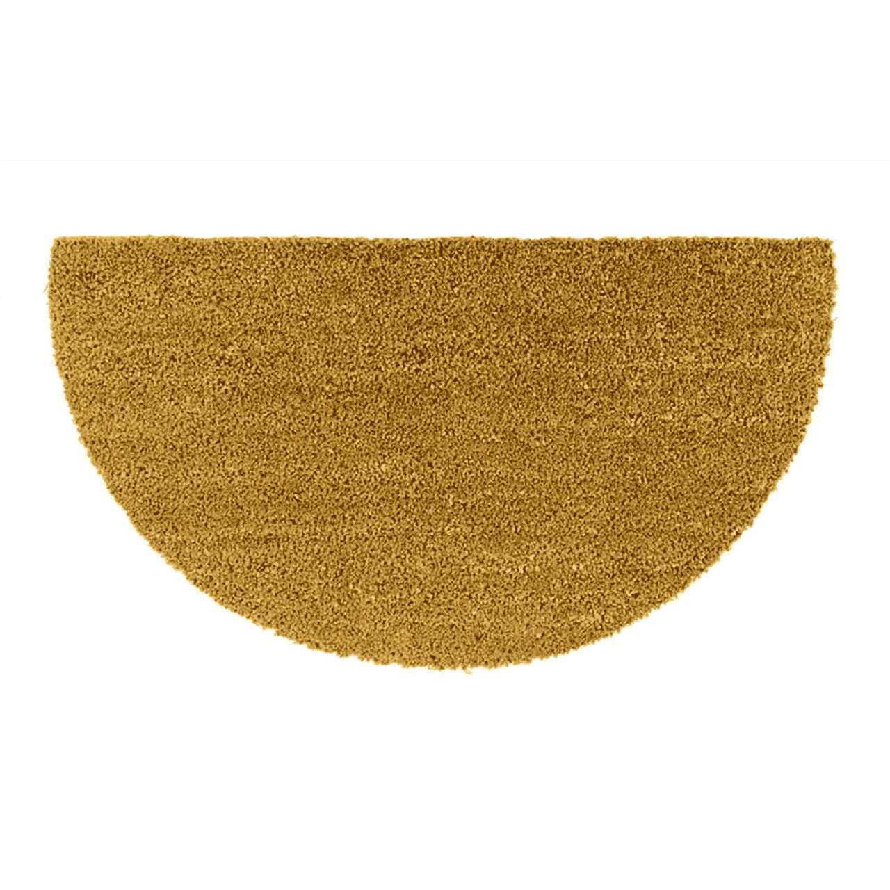 Felpudo de coco liso antideslizante semiluna