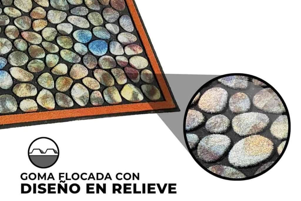 Felpudo goma flocada 45x75 antideslizante Texas - Imagen 3