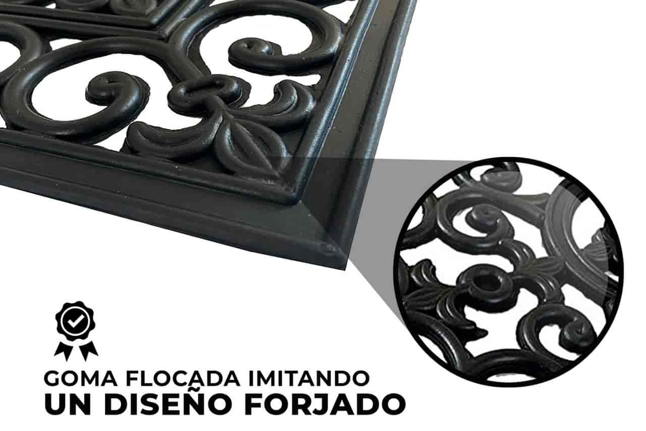 Felpudo de goma 45x75 antideslizante Toledo - Rectangular - Imagen 3