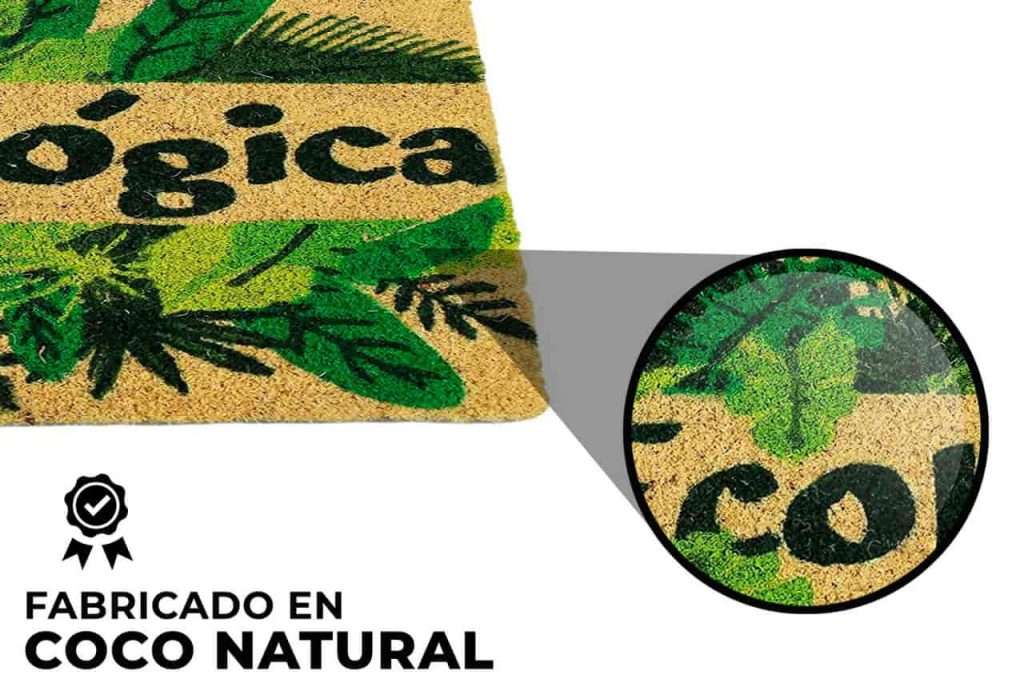 Felpudo de coco antideslizante 40x70 - Casa ecológica - Imagen 3