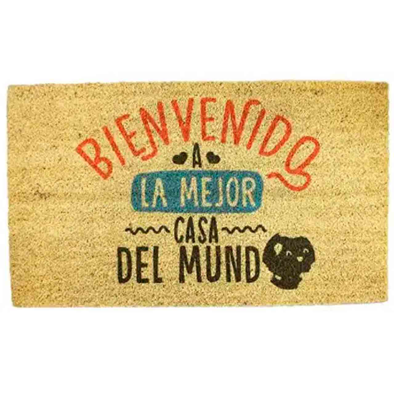 Felpudo de coco antideslizante 40x70 – mejor casa del mundo