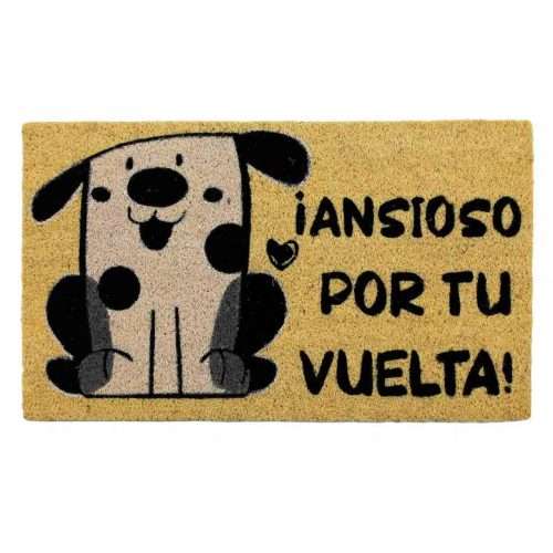 Felpudo de coco antideslizante 40x70 - Ansioso por tu vuelta