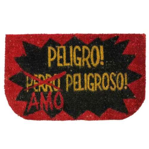 Felpudo de coco antideslizante 40x70 - Amo peligroso