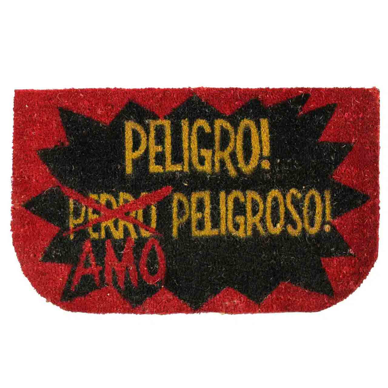 Felpudo de coco antideslizante 40x70 - Amo peligroso