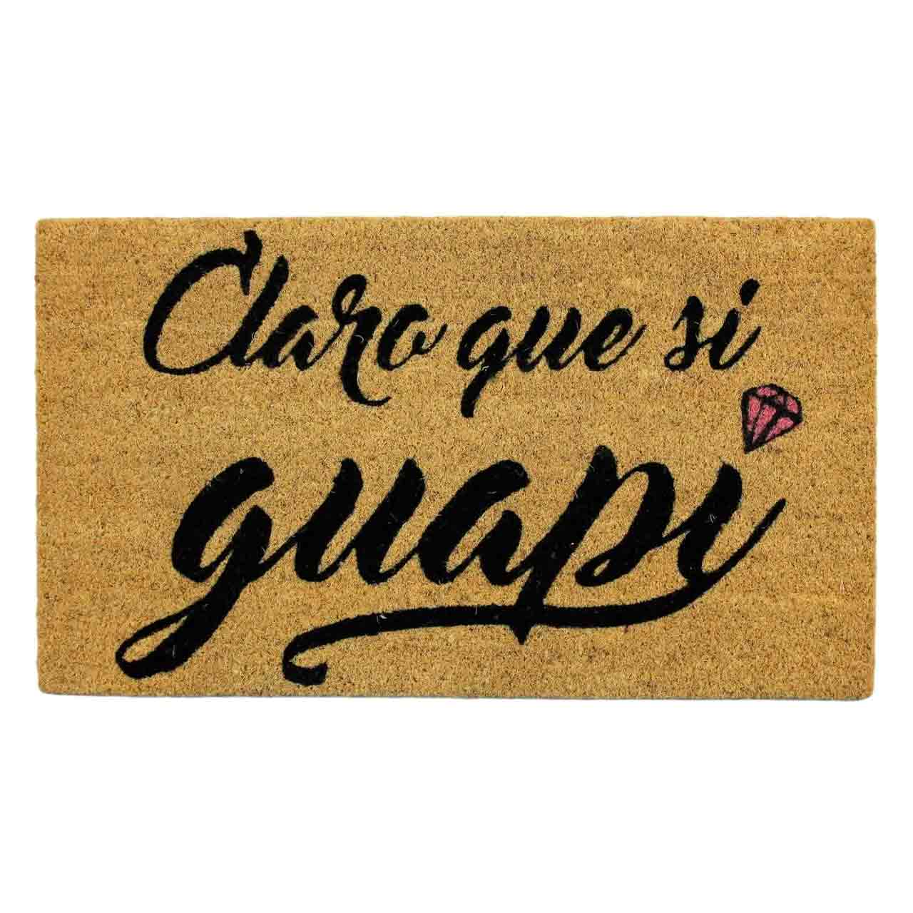 Felpudo de coco antideslizante 40x70 - Claro que si guapi