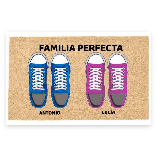 Felpudo de coco personalizado 40x70 con nombres - LucaHome