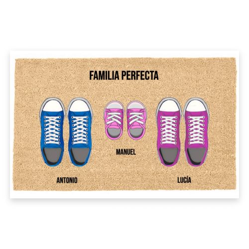 Felpudo de coco personalizado 40x70 con nombres - LucaHome