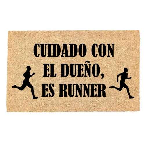 Felpudo de coco dibujo Cuidado es Runner 33x60 | Luca Home