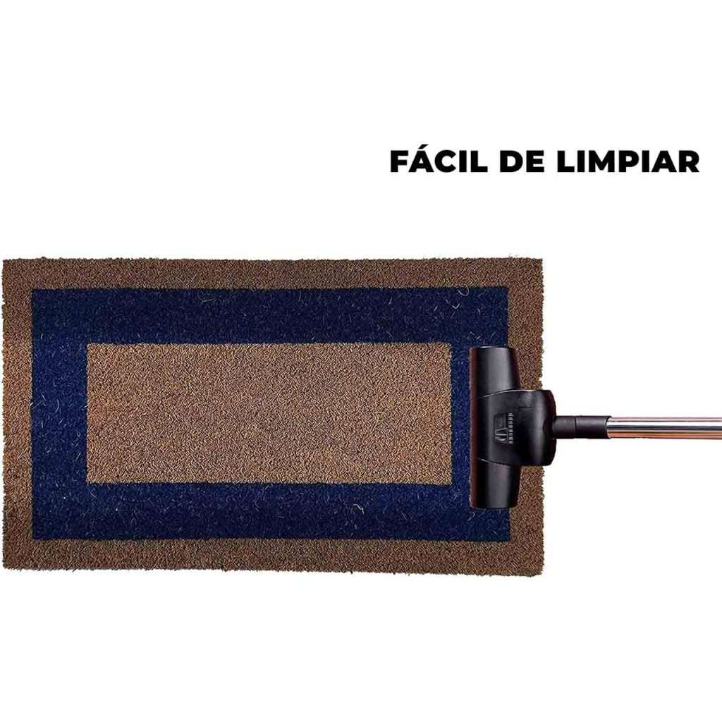 felpudo de coco con cenefa fácil de limpiar