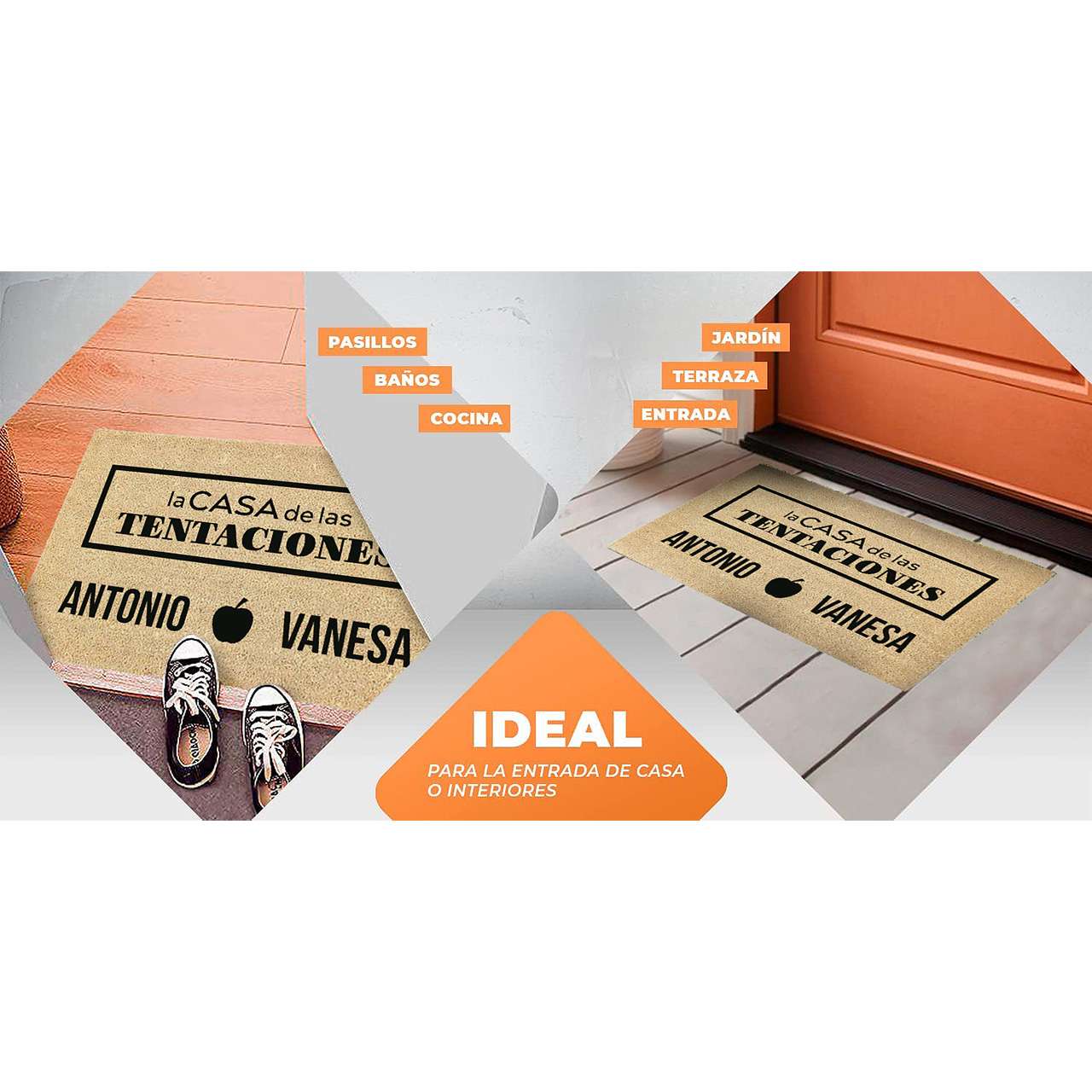 Felpudo de coco personalizado 40x70 - Casa Tentaciones - Imagen 5