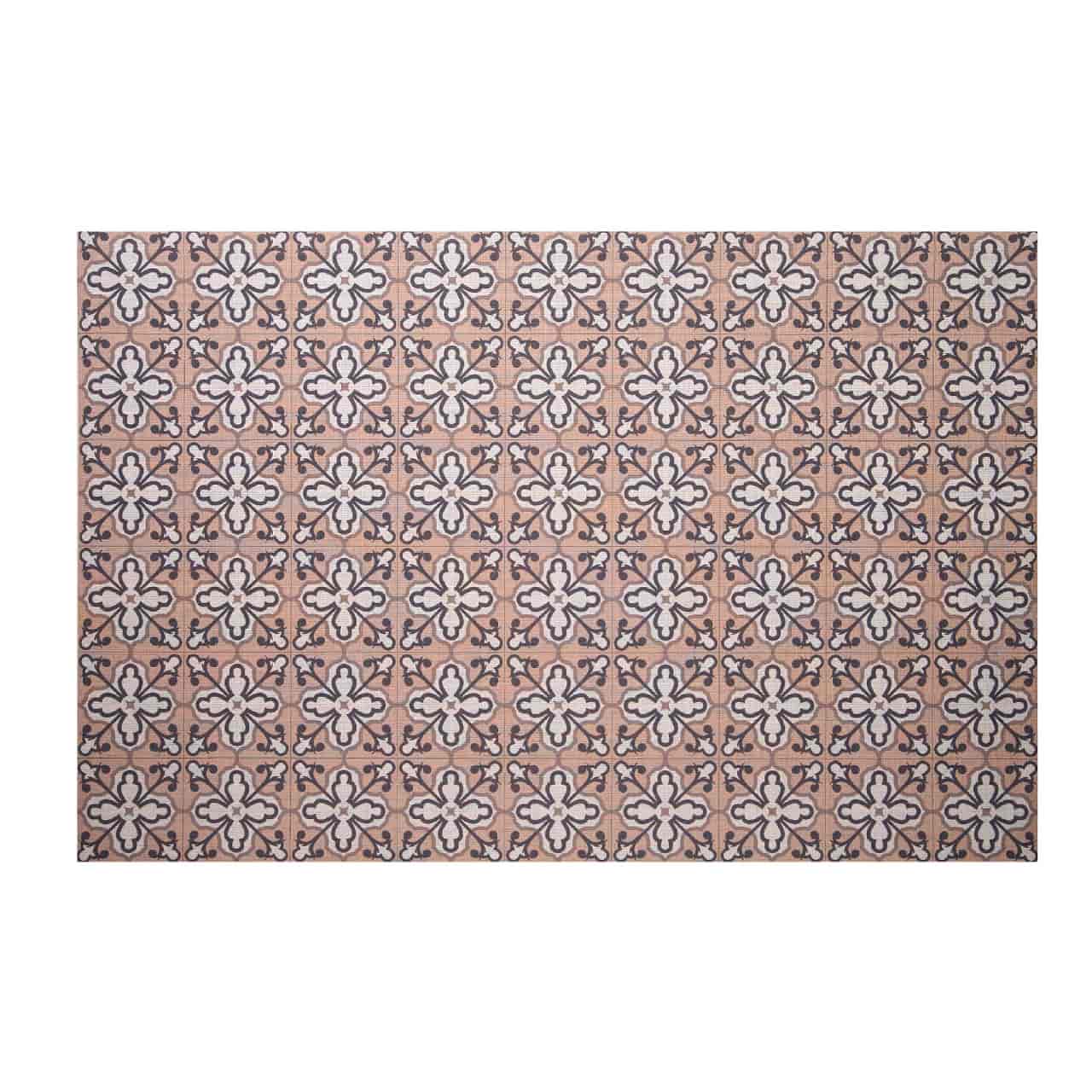 Alfombra vinílica antideslizante Ghana – Flor Rosa varios tamaños
