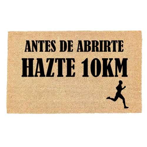 Felpudo de coco dibujo Hazte 10km 33x60 | Luca Home