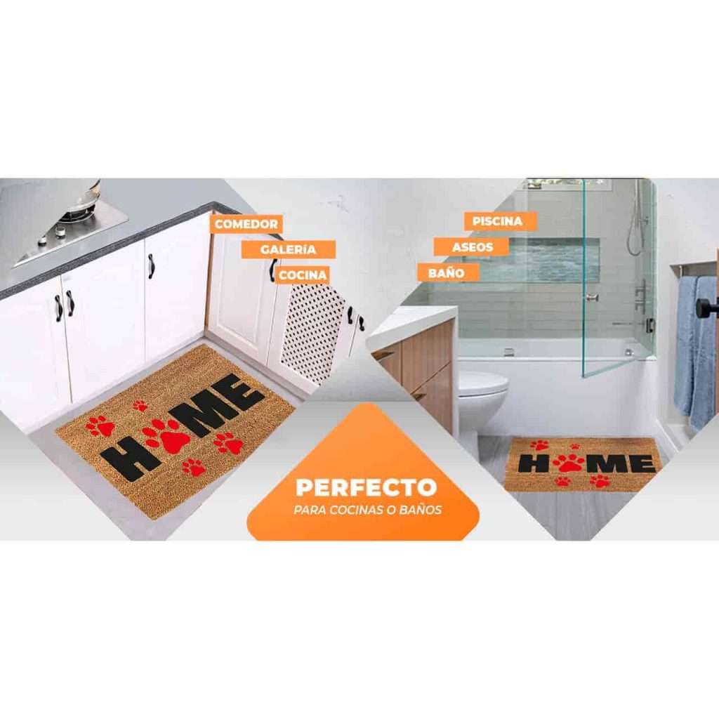 Felpudo de coco antideslizante 40x70 – Huellas home - Imagen 6