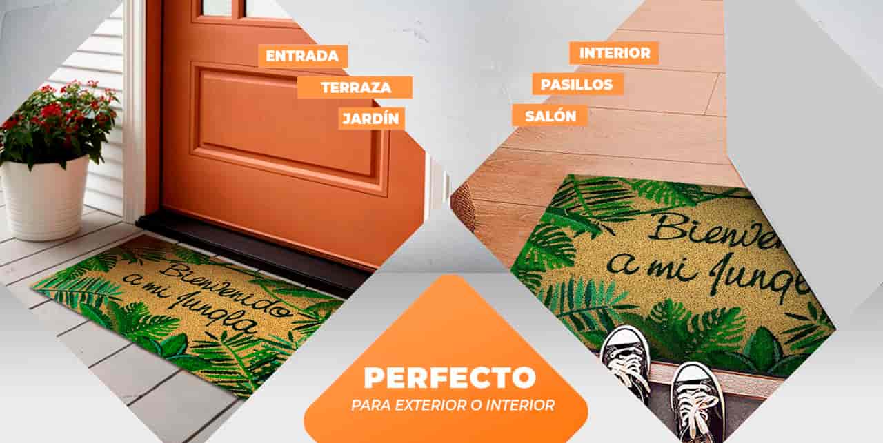 Felpudo de coco antideslizante 40x60 - Mi Jungla - Imagen 5