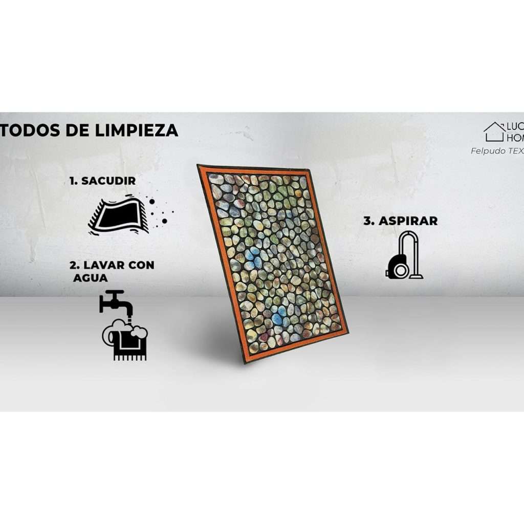 Felpudo goma flocada 45x75 antideslizante Texas - Imagen 7