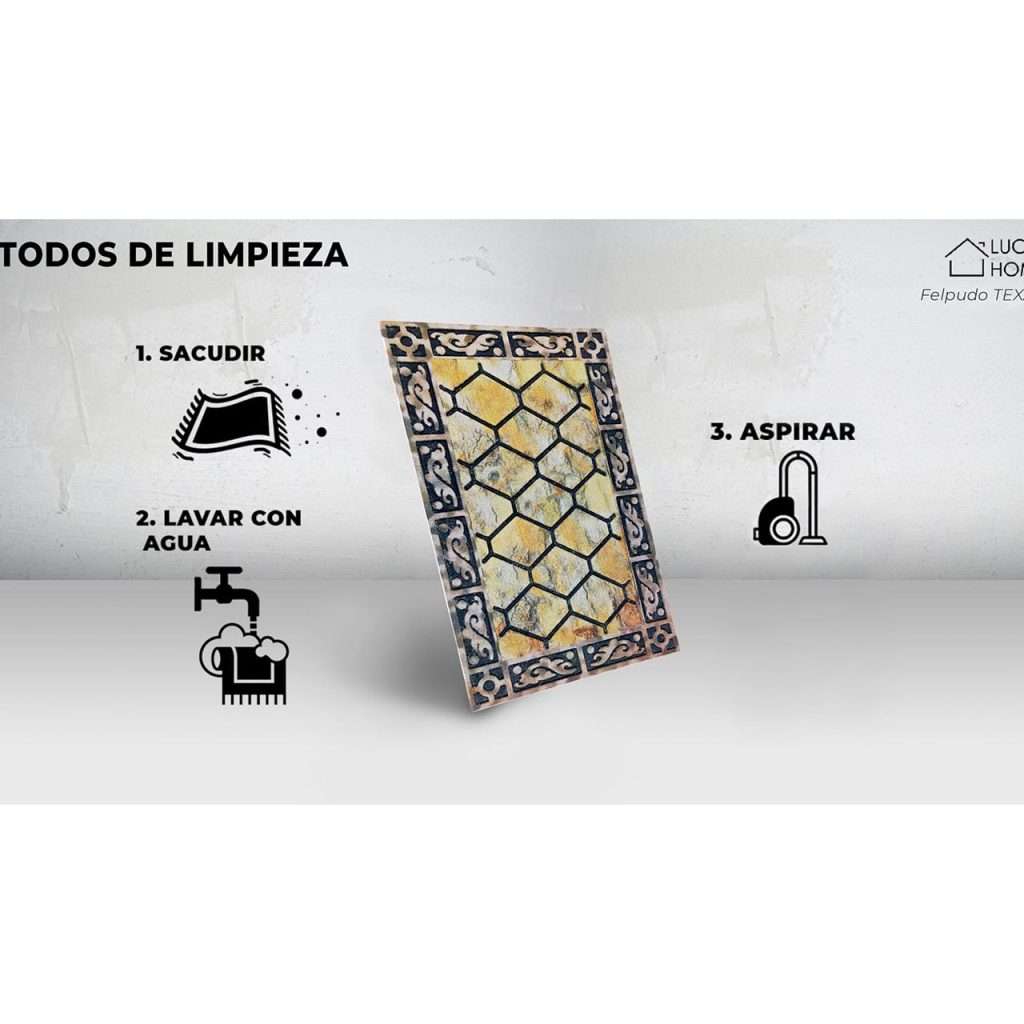 Felpudo goma flocada 45x75 antideslizante Texas - Imagen 7