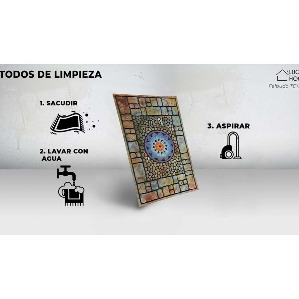 Felpudo goma flocada 45x75 antideslizante Texas - Imagen 7