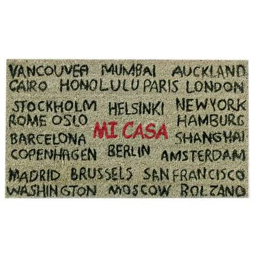 Felpudo de coco antideslizante 40x70 - Casa ciudades